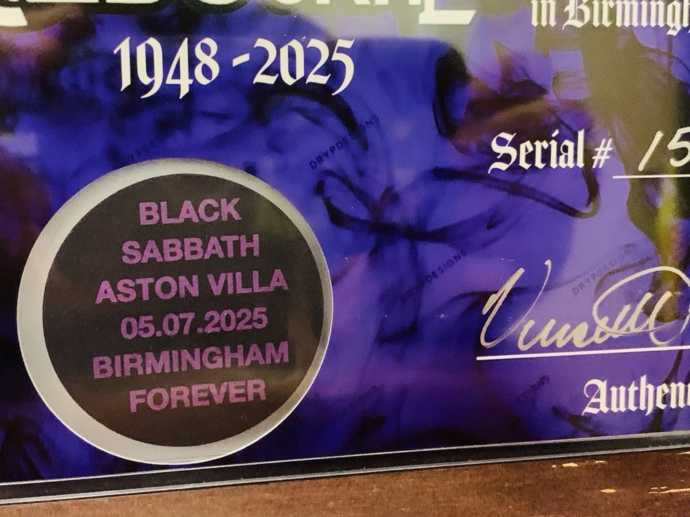 Ozzy Osbourne Black Sabbath Rare Last Concert Memorabilia Back to the Beginning