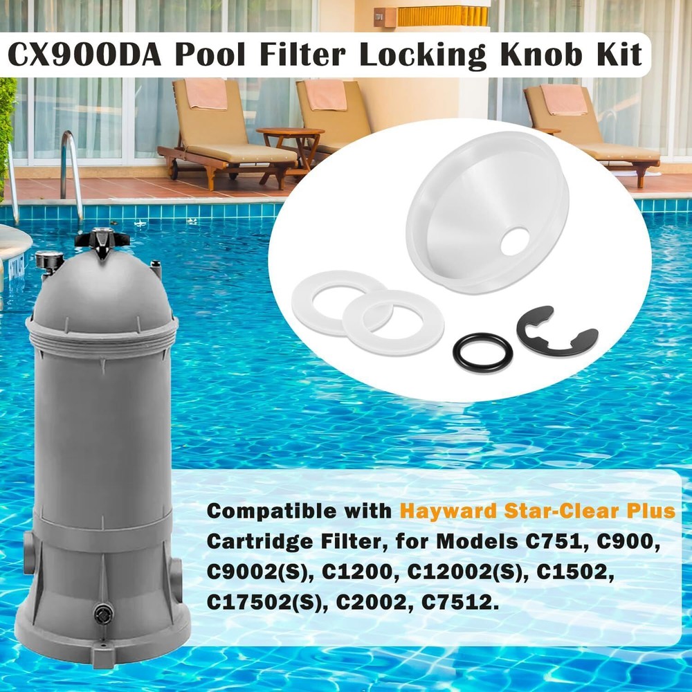 CX900DA Pool Filter Knob Kit Replacement for Star-Clear Plus C751C9002 C120 C900