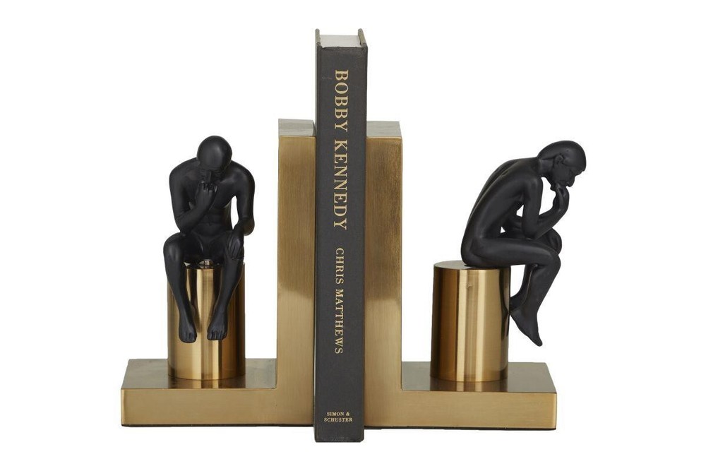 Bookends People the thinker Library Bookends Modern Bookends Tabletop Bookends