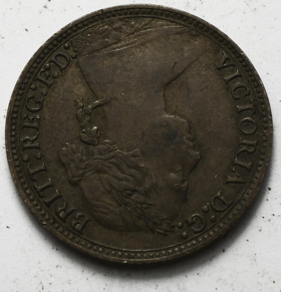 1878 Great Britain Farthing KM# 753