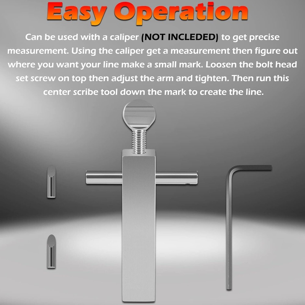 Knife Maker's Center Scribe Edge Line Scriber for Belt Grinder Blade Making Tool
