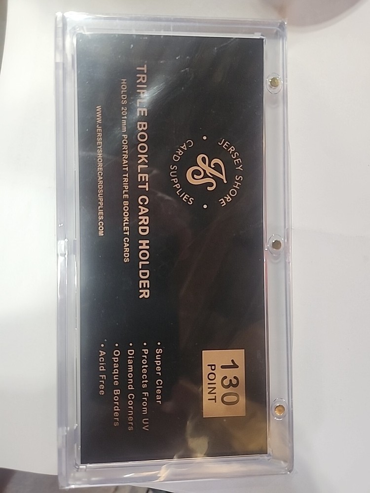 Triple Booklet Magnetic One Touch Card Holder Mesaures Approx 7 3/4 X 3 1/2