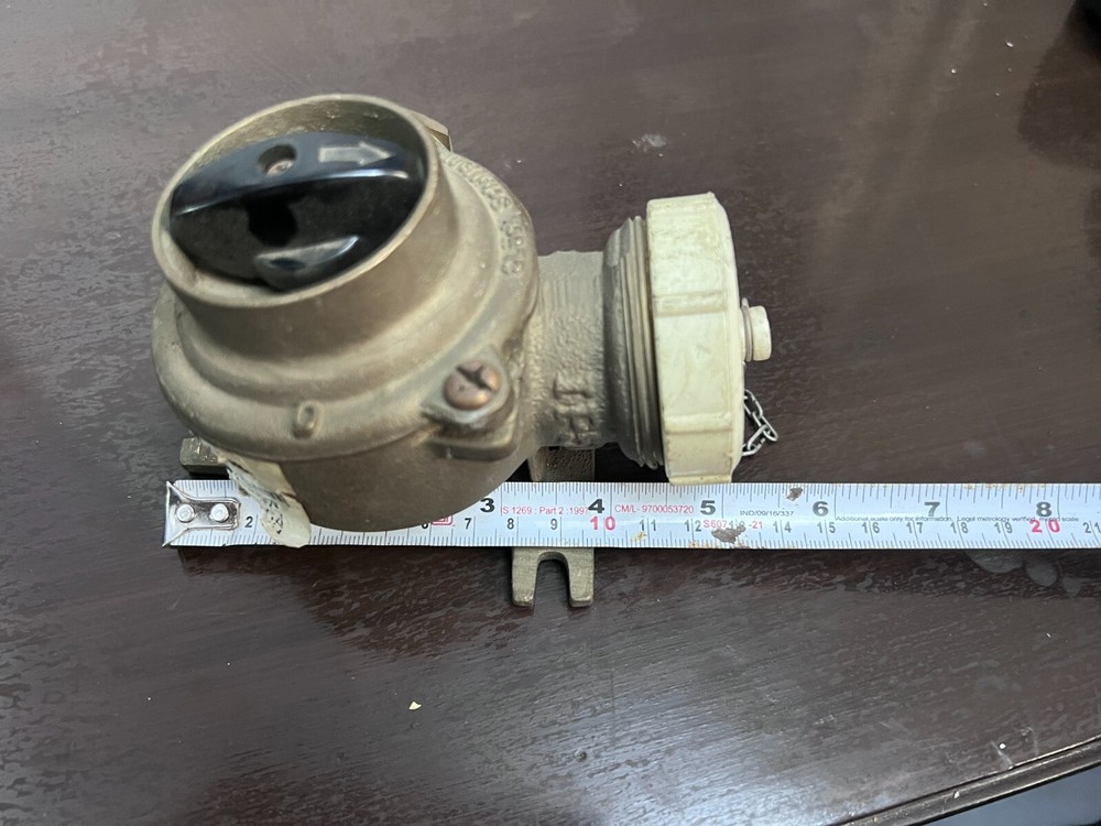 Brass Ship Switch & Socket – Original Industrial Nautical Electrical Fixture