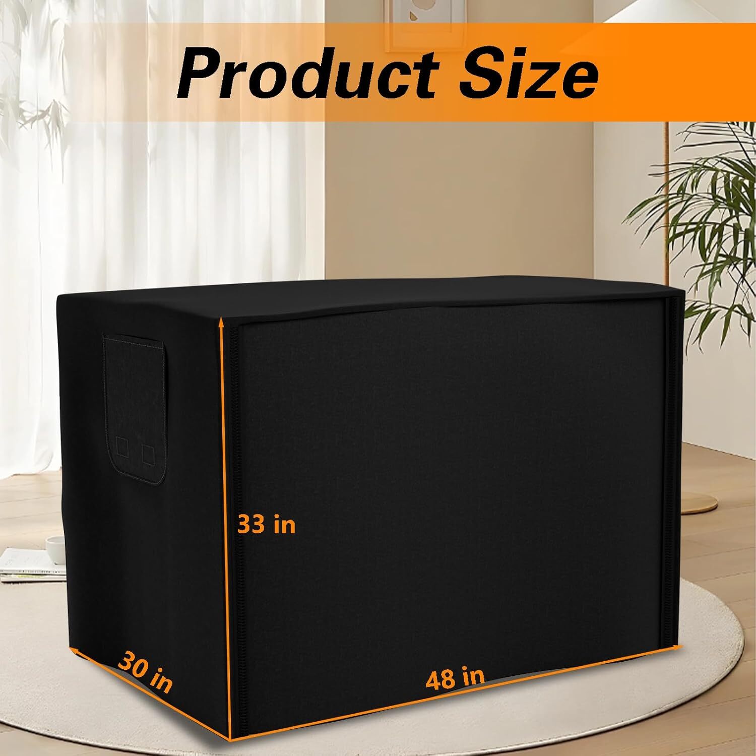 Dog Crate Cover 48 In XL Dog Kennel outside Cover for Large Dogs 420D