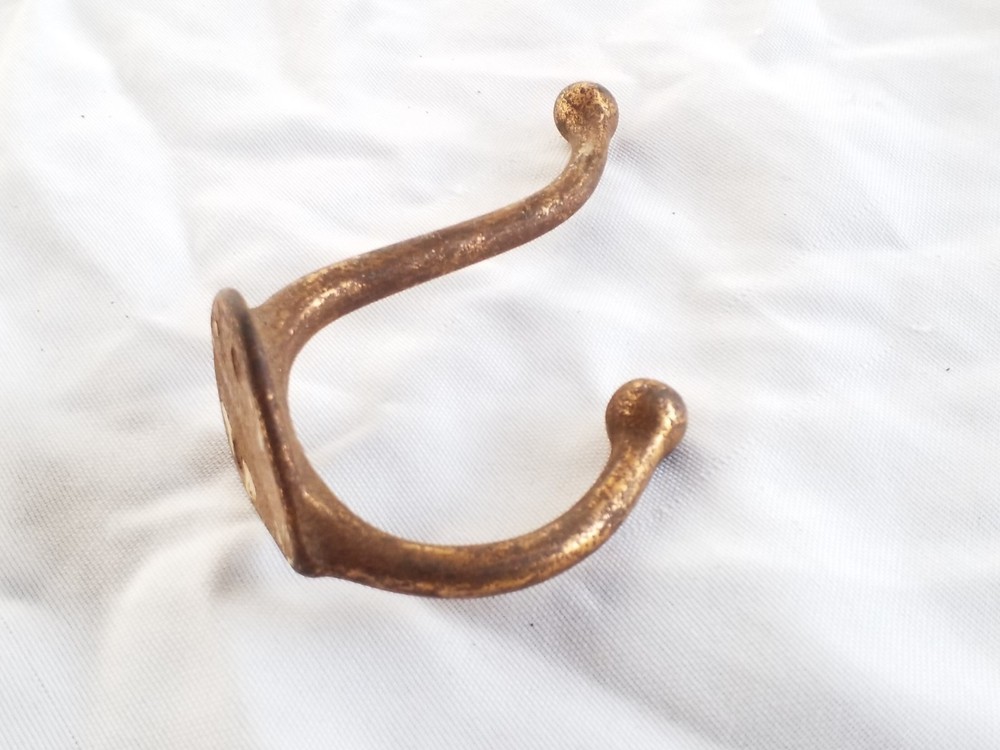 Vintage Hardware Distressed 4" Coat & Hat Hook Wall Mount Rustic Farmhouse Decor