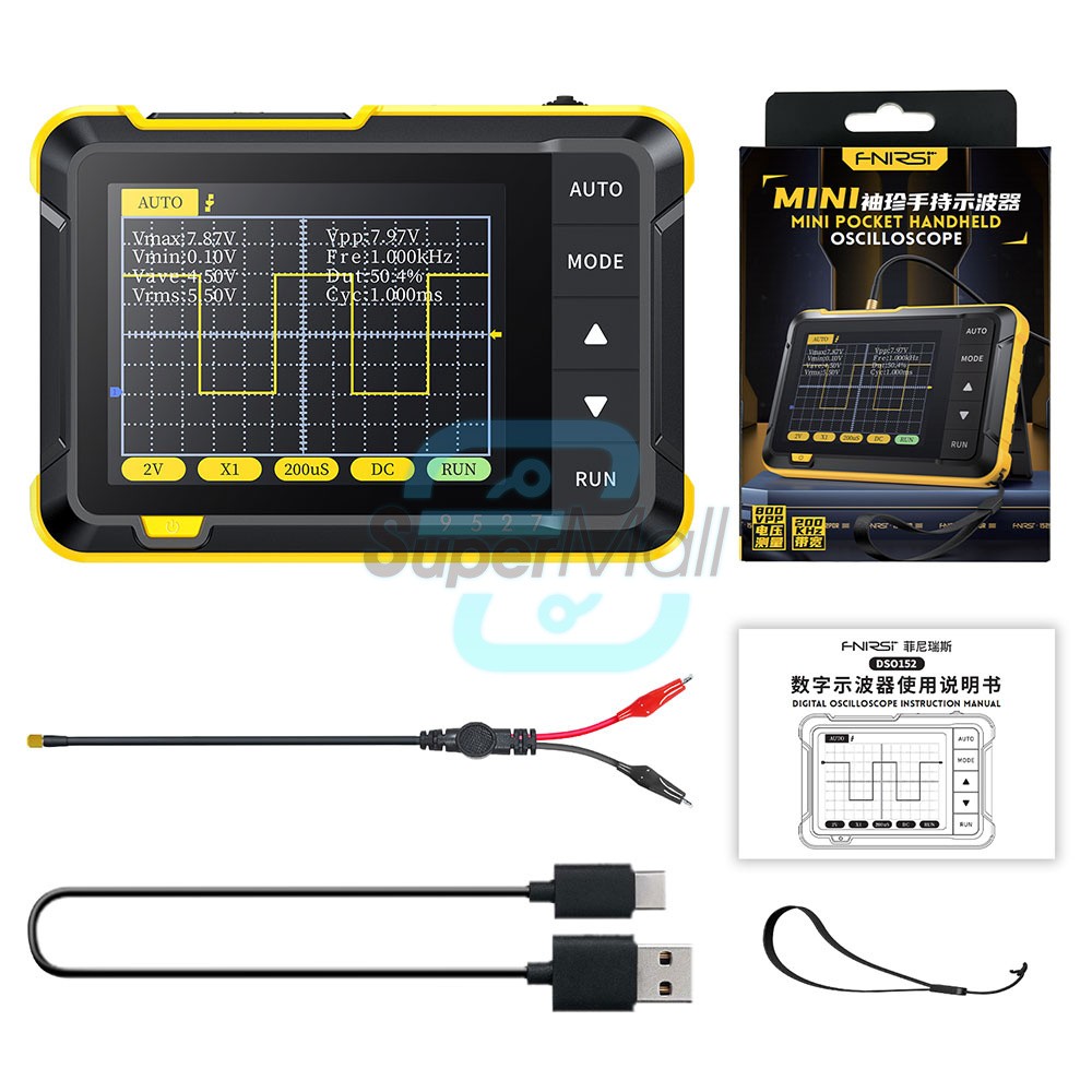 FNIRSI 2C23T DSO152 Digital Oscilloscope Multimeter Function Signal Generator
