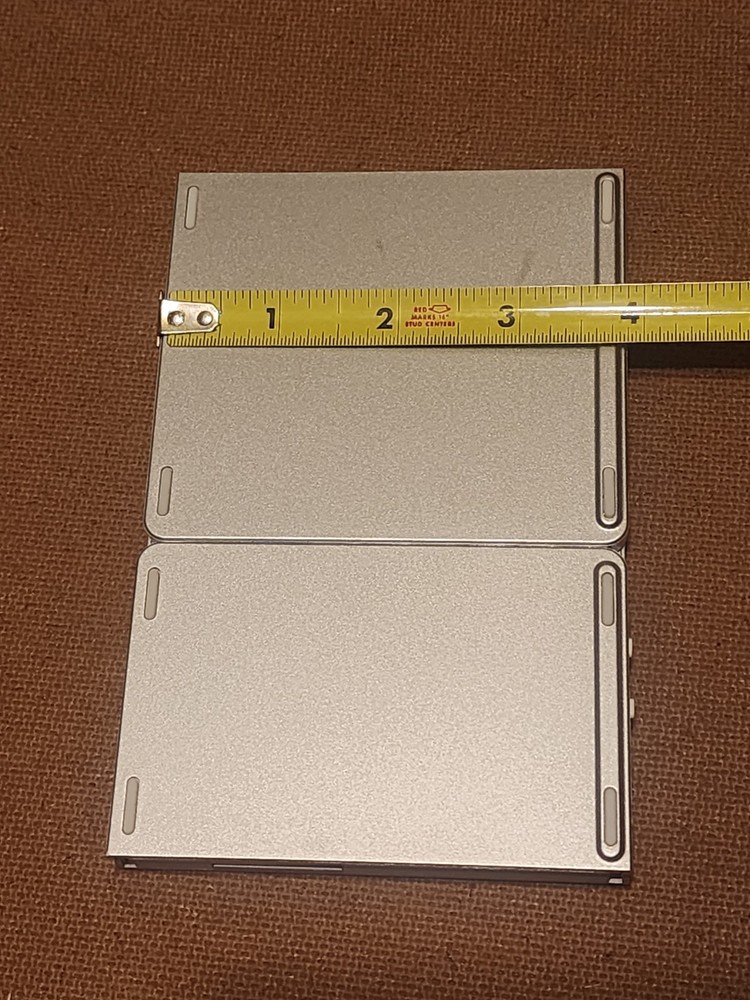 Universal Bluetooth Wireless Folding Keyboard w/Touchpad SILVER Mini Portable