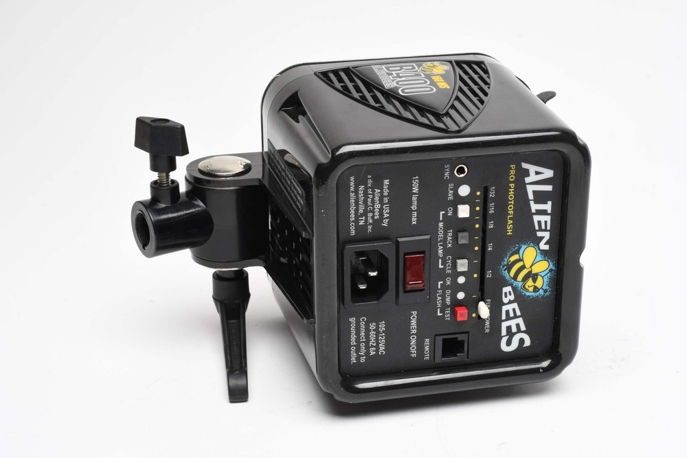 Paul C. Buff Alien Bees 160WS B400 monolight flash head, reflector, Clean!