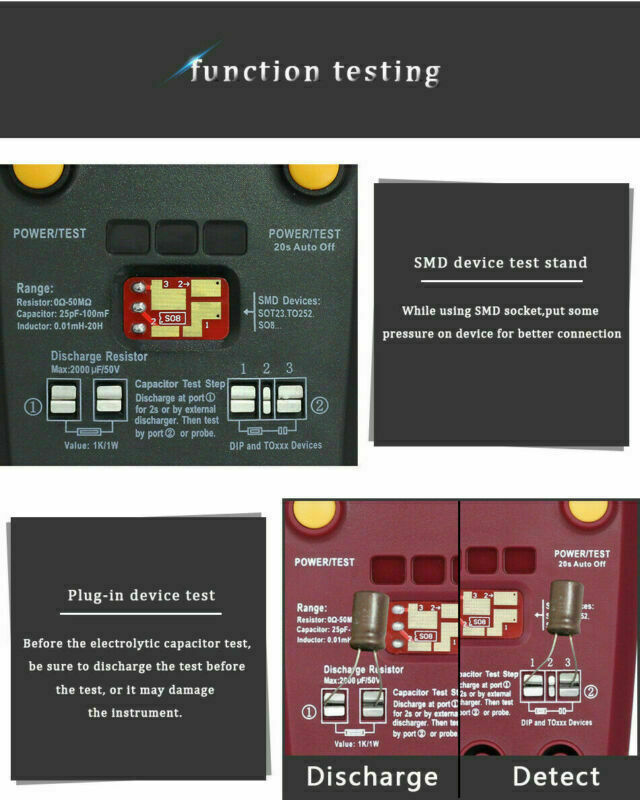 ESR02 Pro Digital Transistor Tester SMD Chip Component Inductance Meter