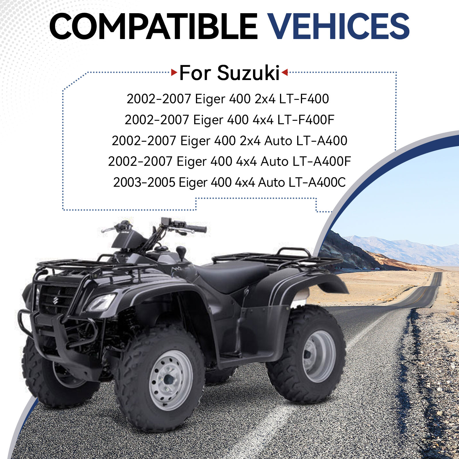 NEW 2002-2007 FOR SUZUKI EIGER LTA LTF 400 FUEL PETCOCK ON OFF VALVE 44300-38F03