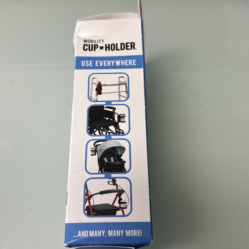 Portable Adjustable Cup Holder for Wheelchairs and Mobility Aids - Easy Install