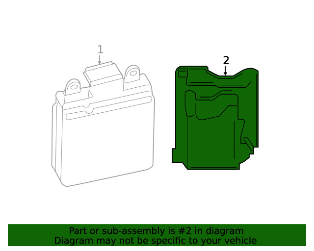 Genuine Ford Blind Spot Detection System Warning Sensor Bracket JL3Z14D189A