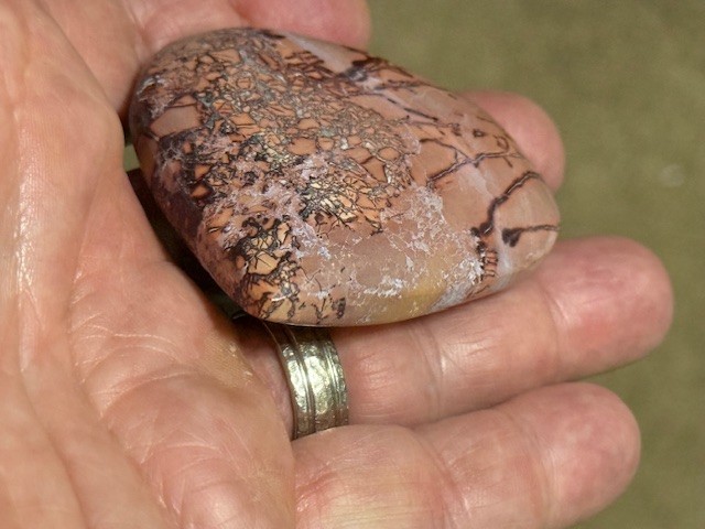 RARE & BEAUTIFUL: 2 7/16 " MOOKAITE JASPER,MOROCCO.