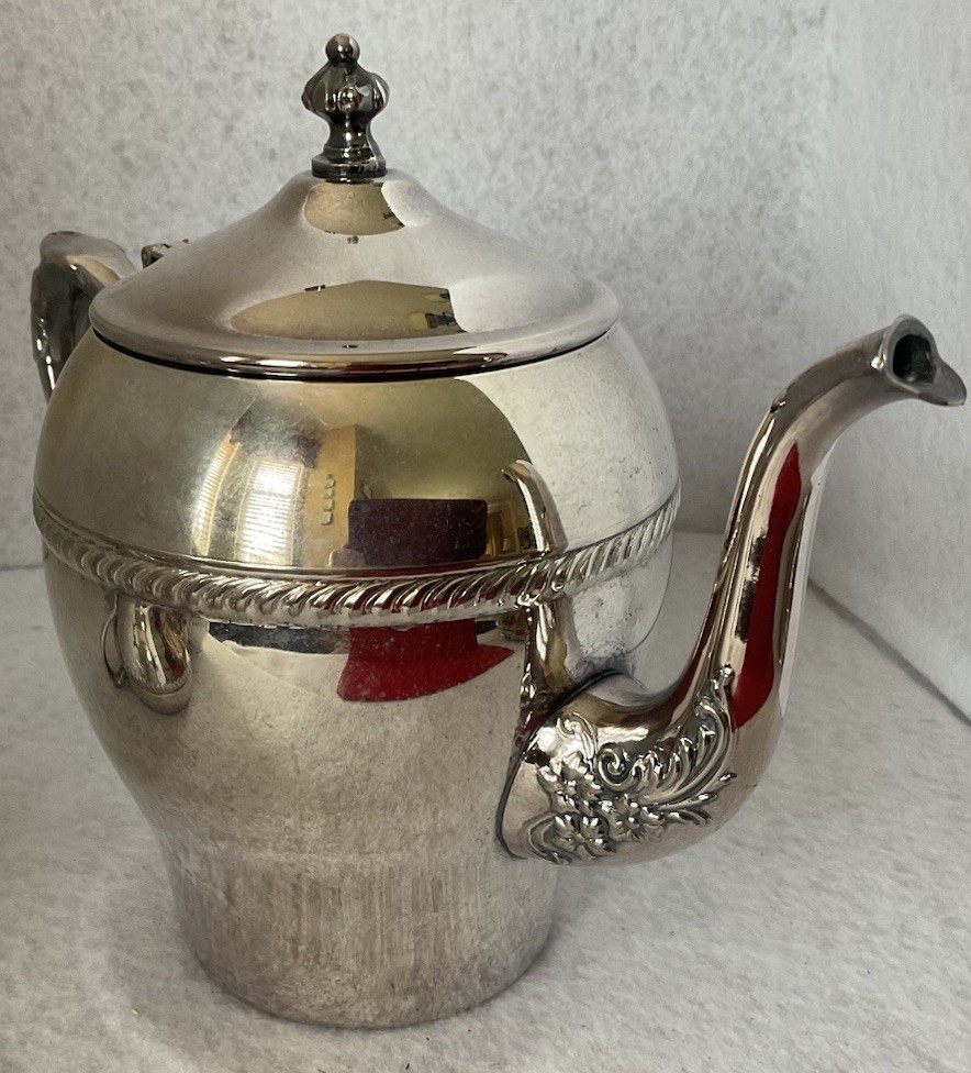 Pilgrim Silver Plated Tea Set Pot Creamer Lidded Sugar Bowl