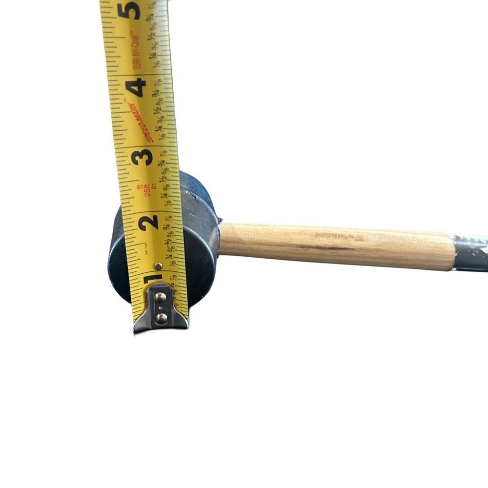 Tent Stake Mallet & Puller Rubber Head Wood Handle Path & Stream New 12”