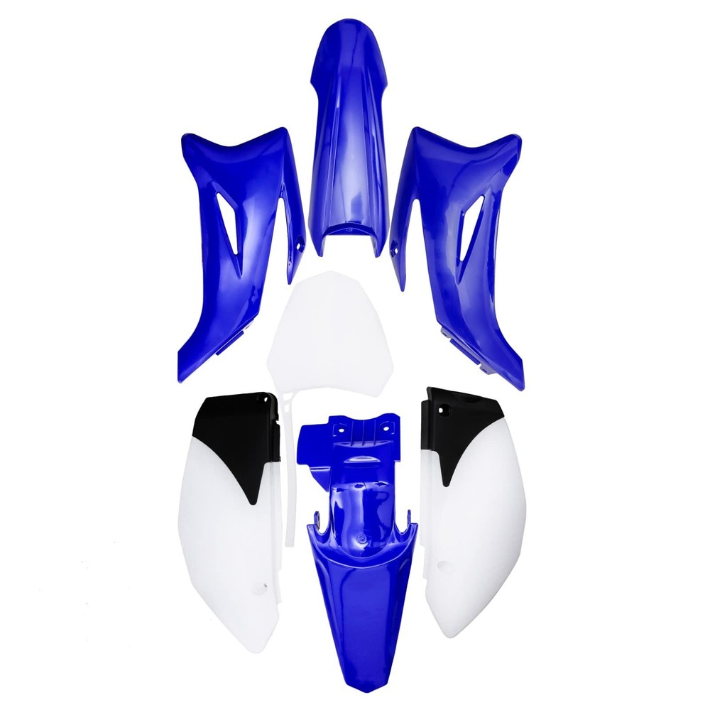 Replacement Plastic Bodywork Fairing Kit with Fuel Tank for Pit Bikes Blue