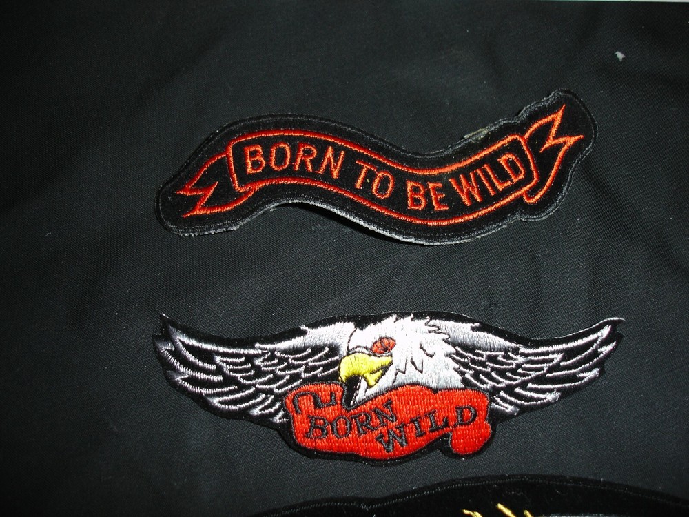 Eagle Biker Patch set Born to be wild three patch set collection