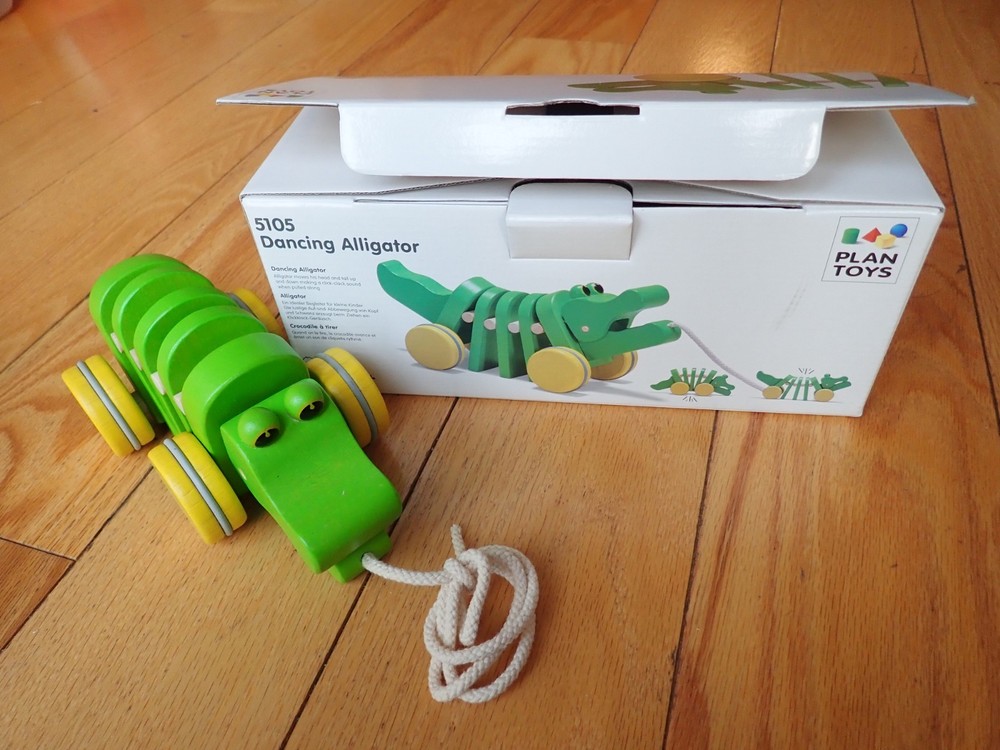 Plan Toys Dancing Alligator Push & Pull Toy