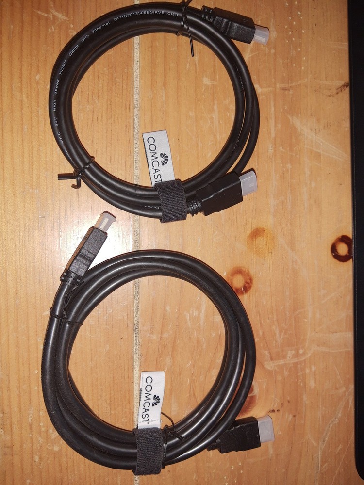 2 Pack Xfinity-Comcast HDMI 6' High Definition Multimedia Interface Cable