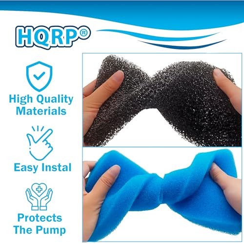 4 Sets Coarse and Fine Pond Filter Pads Replacement for Sunterra 320106 4-Pack