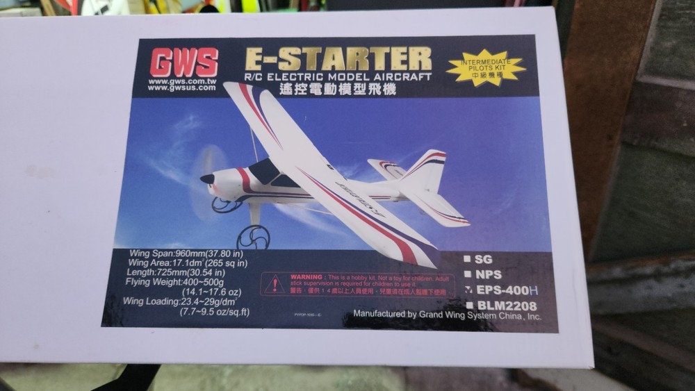 GWS E-Starter RC Electric Trainer Foam plane PNP