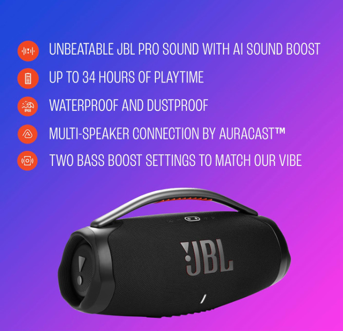 JBL Boombox 4 Portable Bluetooth Speaker - Squad