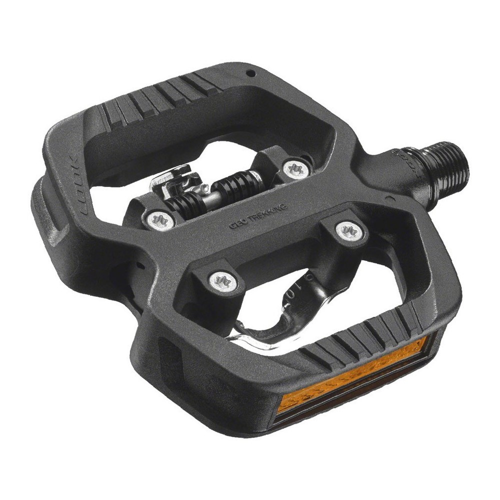 LOOK GEO Trekking Pedals - Single Side Clipless w/ Platform, Chromoly, SPD
