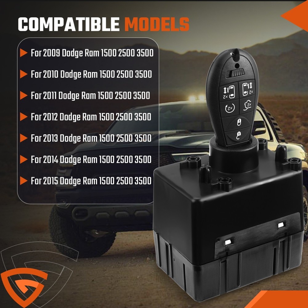 for 2009-2015 Dodge Ram 1500 WIN Module Wireless Ignition Node Node w/Keys US