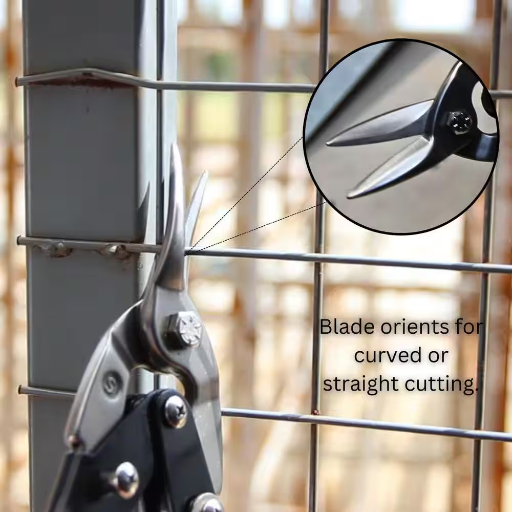 Straight-Cut Aviation Snips, 10 In.