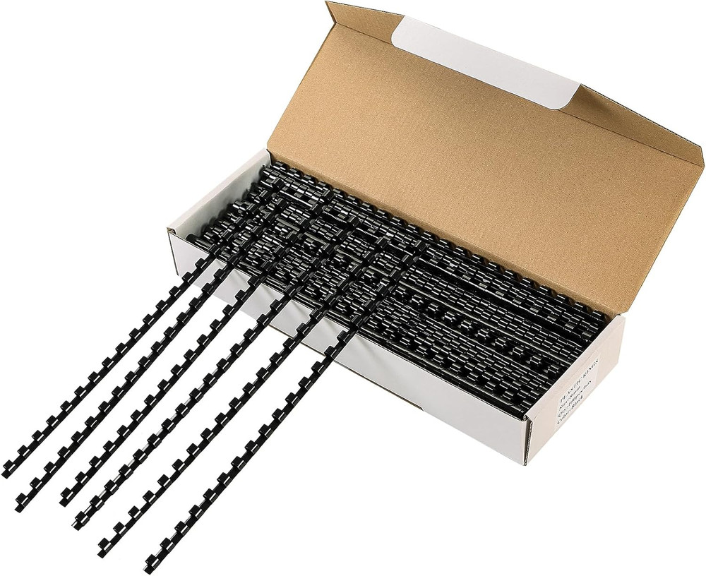 21 Ring Plastic Binding Combs, 5/16 Inch Diameter, 40 Sheet Capacity, 100 Pac...