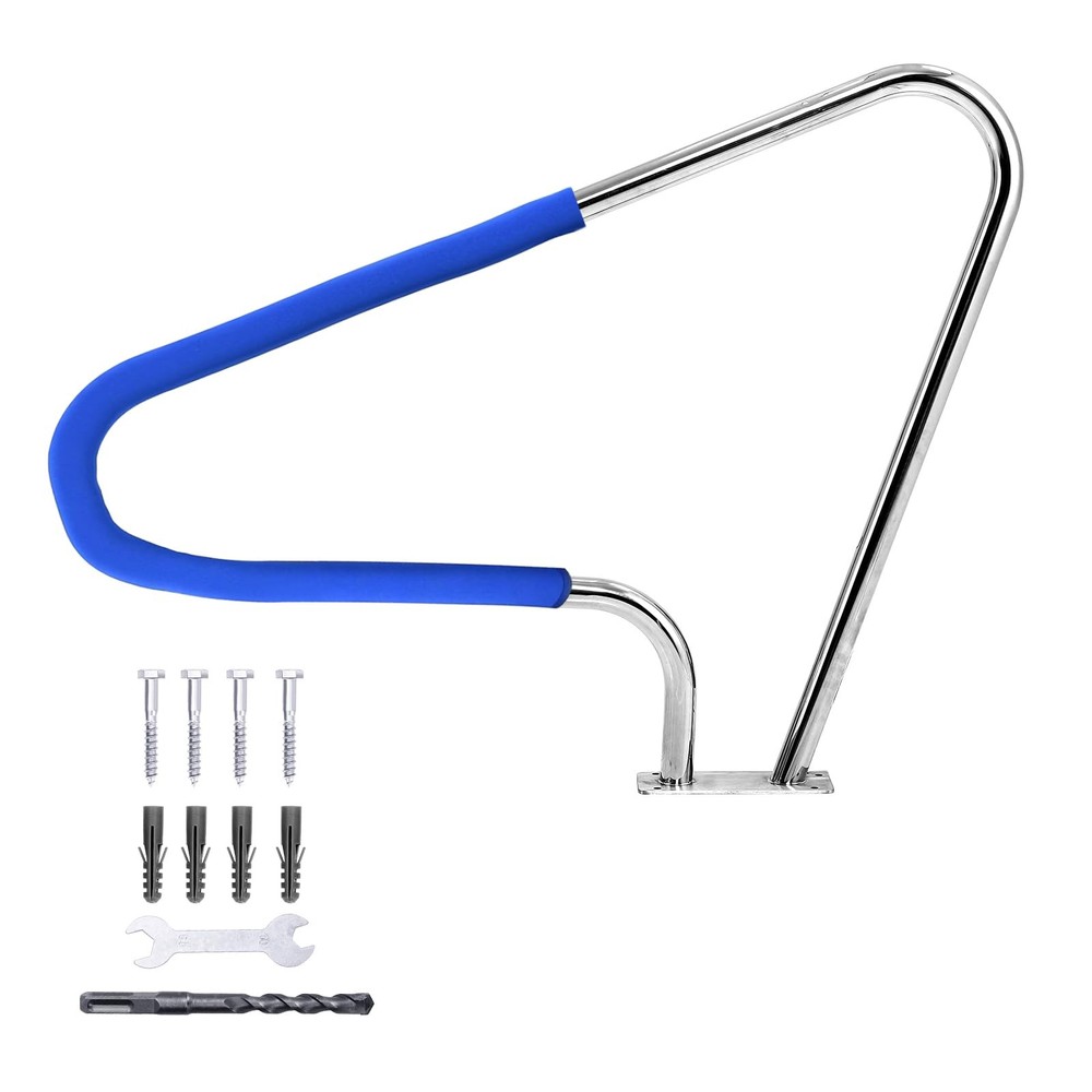 Pool Handrail 48"x 36", Rustproof Pool Handrail for Swimming Pool 370LBS Load...