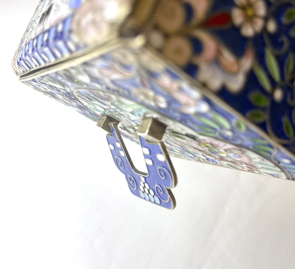 Antique Russian Silver Enamel Box