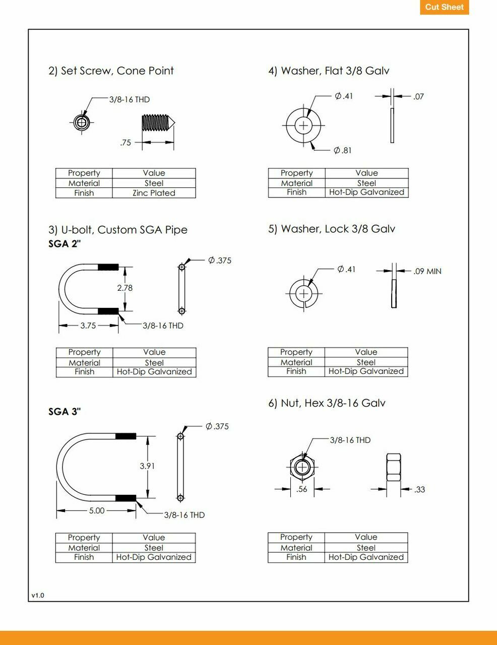 IronRidge SGA Heavy Duty Cast Aluminum Top Caps | 70-0200-SGA or 70-0300-SGA