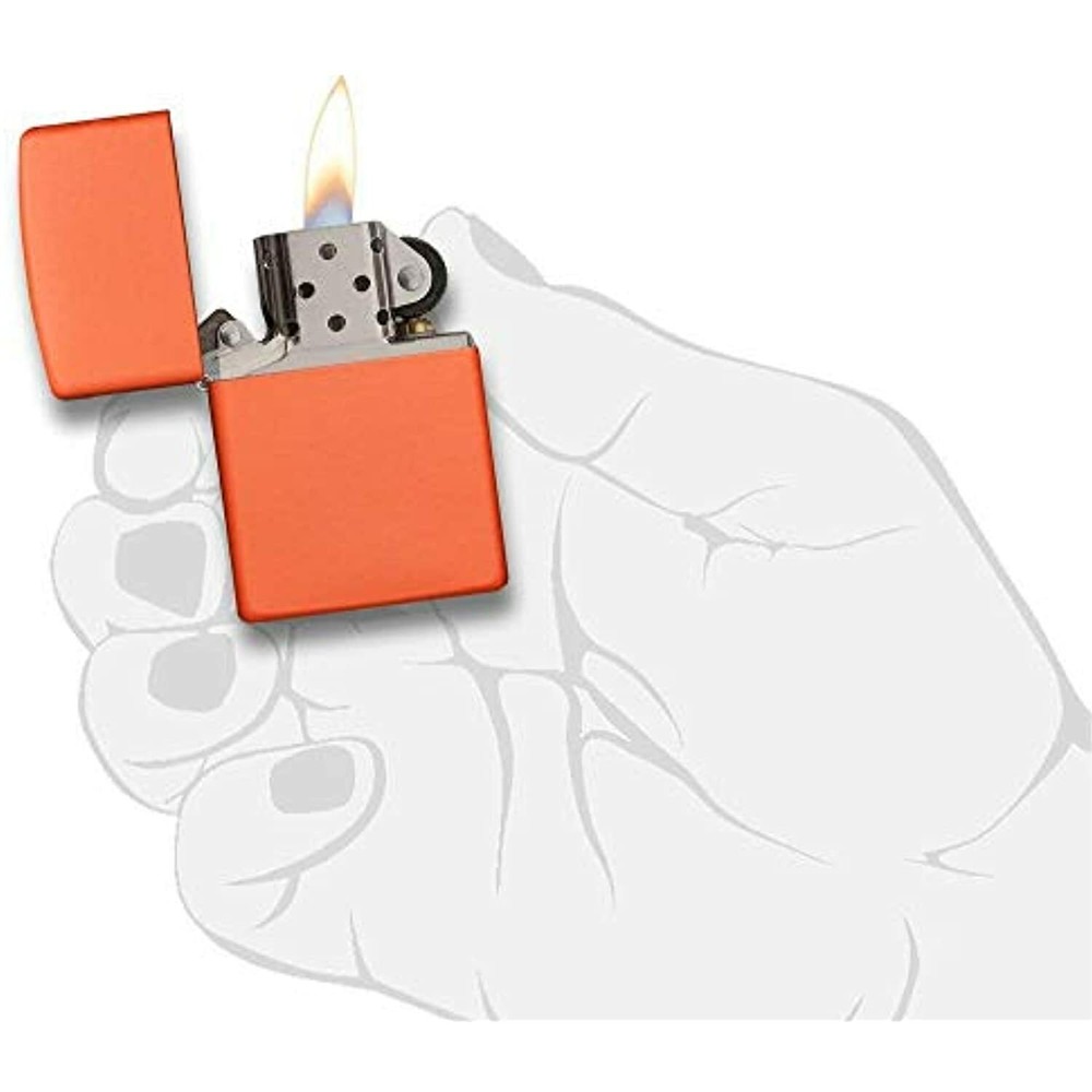 Zippo Orange Matte Lighter - 231