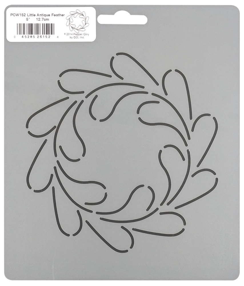 Quilting Stencils Feather Quilt Patterns 5" Circle Feathered Block Hand Template