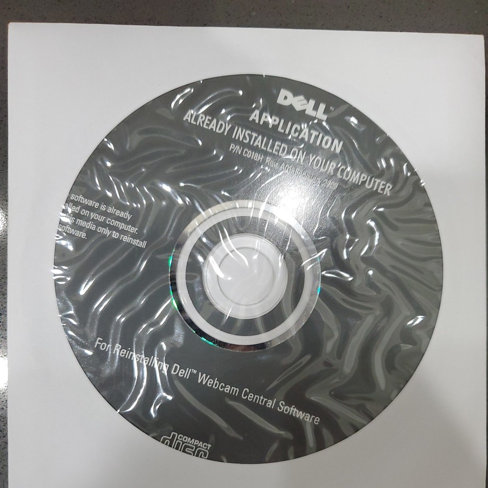 N.I.B. Dell Application CD Webcam Central Software