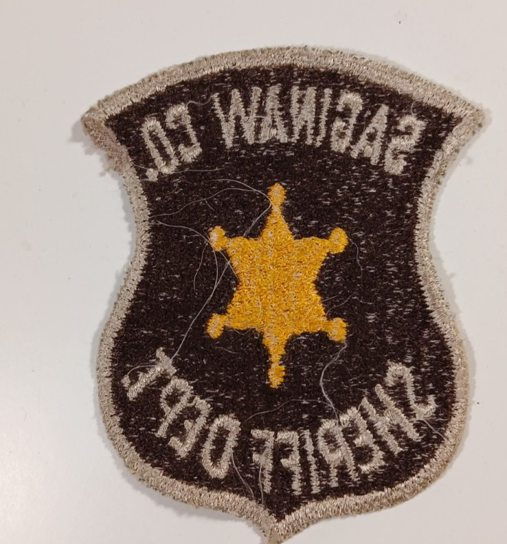 Saginaw co sheriff dept patch Soft cloth Rare