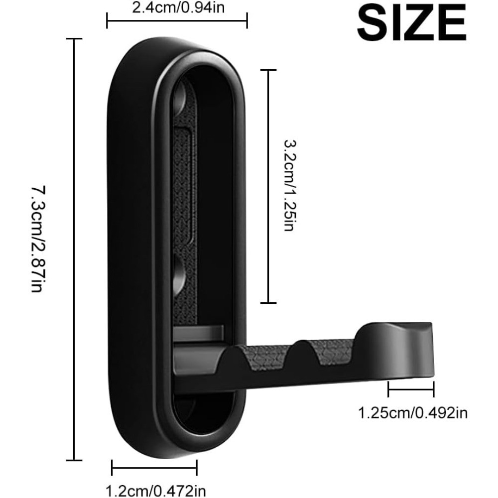 Foldable Wall Hooks 2 Pack Black Space Saving Folding Hooks for Entryway Coat