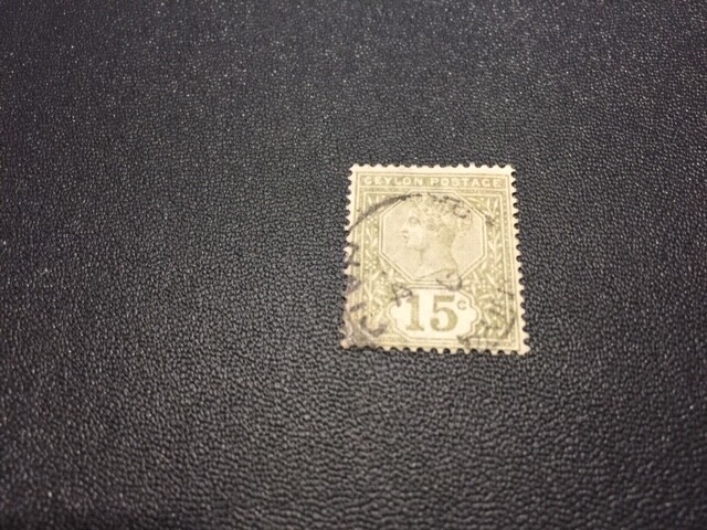 Ceylon stamp 136 used