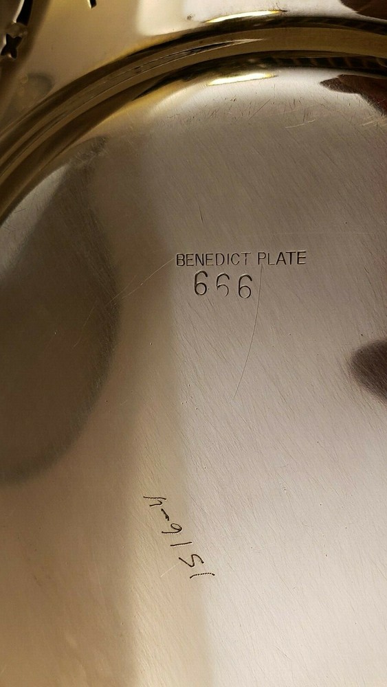 Silver 666 "Devil/Satan" Benedict Plate
