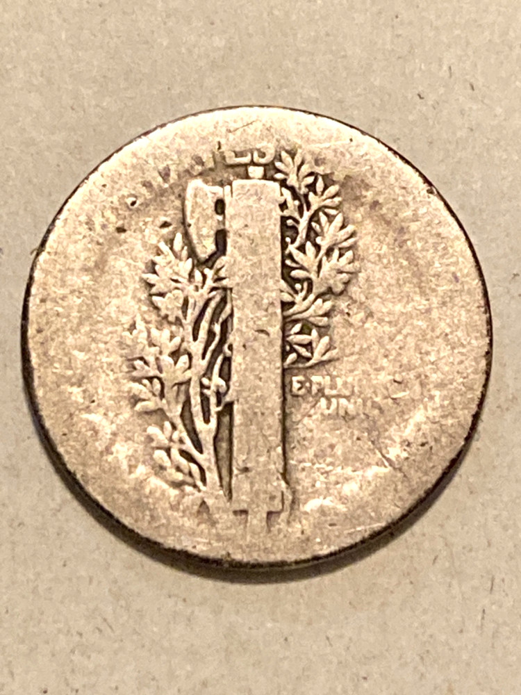 1921 Silver Mercury Dime Nice