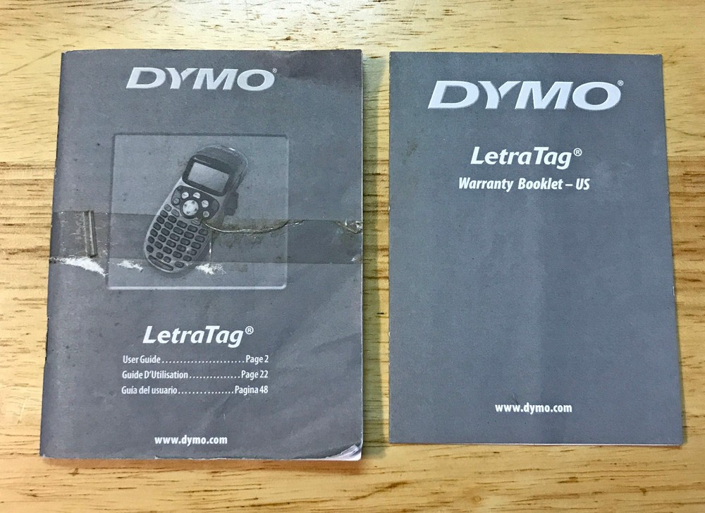DYMO LETRATAG 100H PLUS THERMAL PRINTER LABEL MAKER w/ EXTRAS