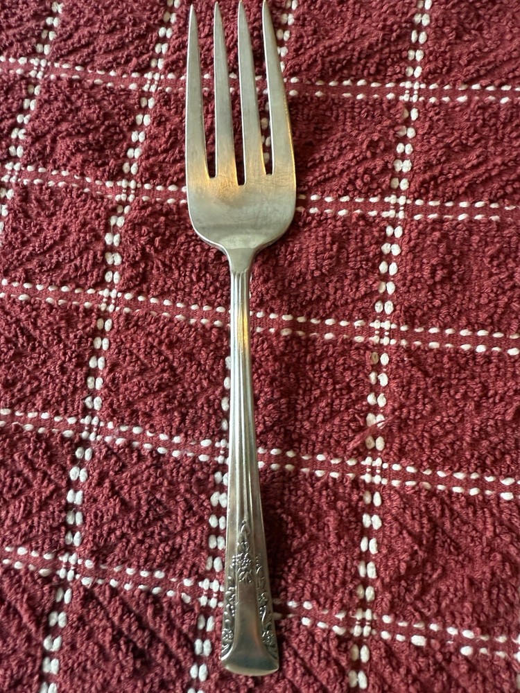 International Silver Camelia Silverplate Cold Meat Fork 1940 Replacement Serving