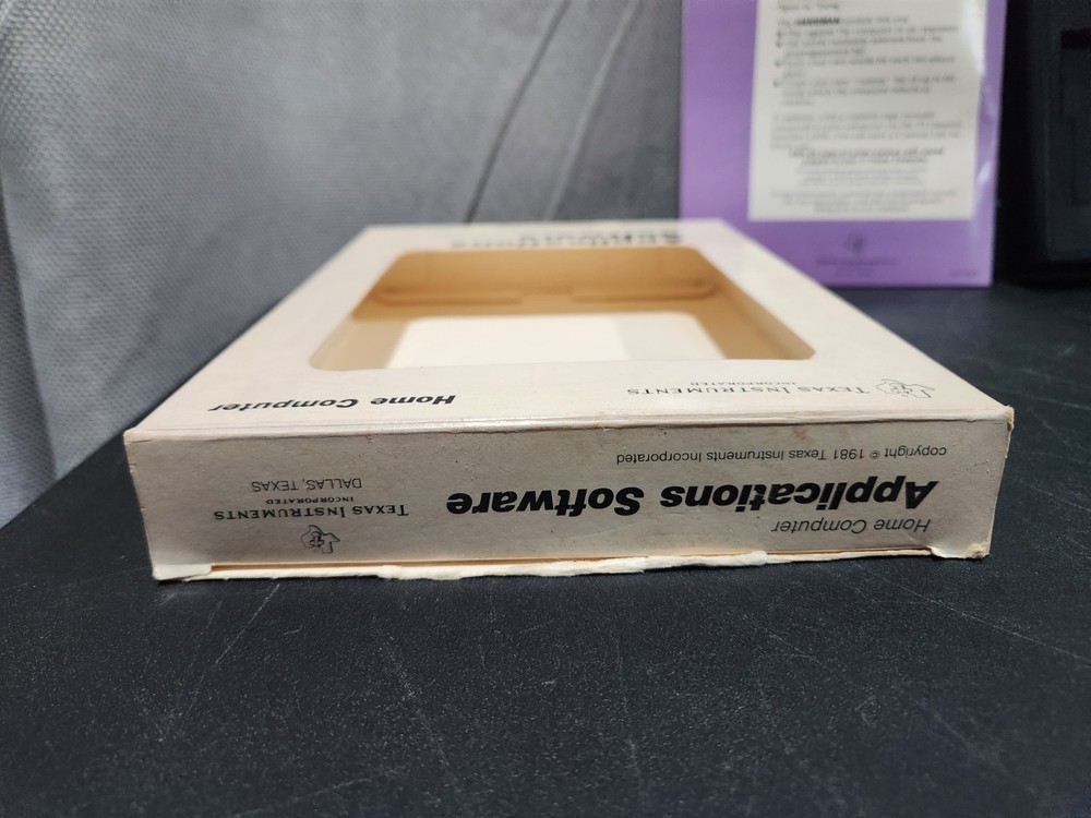 TI99-4a Home Computer Hangman Command Module Rare CIB Complete In Box