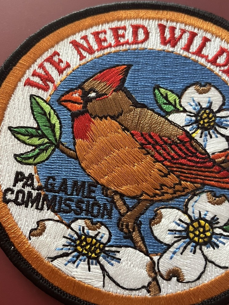 PENNSYLVANIA GAME COMMISSION "WE NEED WILDLIFE" PATCH 4" DIAMETER