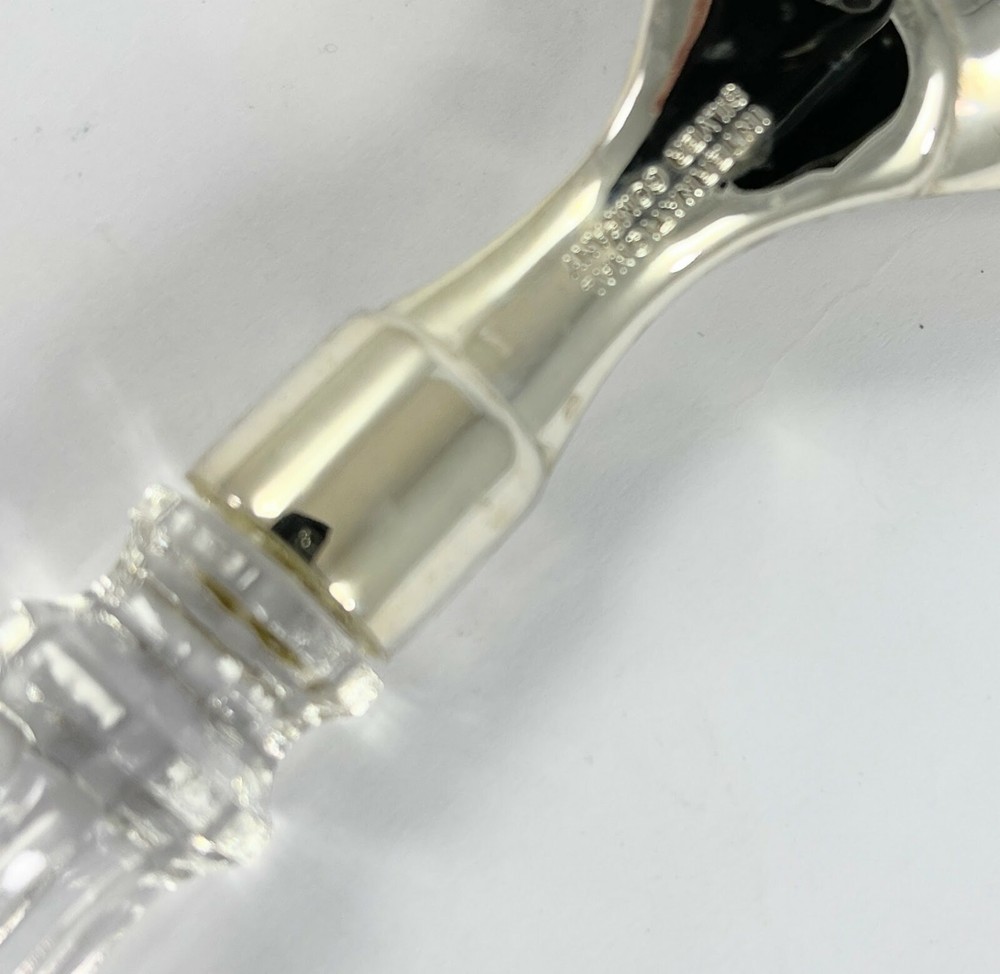 Serving Fork International Silver Co. Glass Handle Silverplate