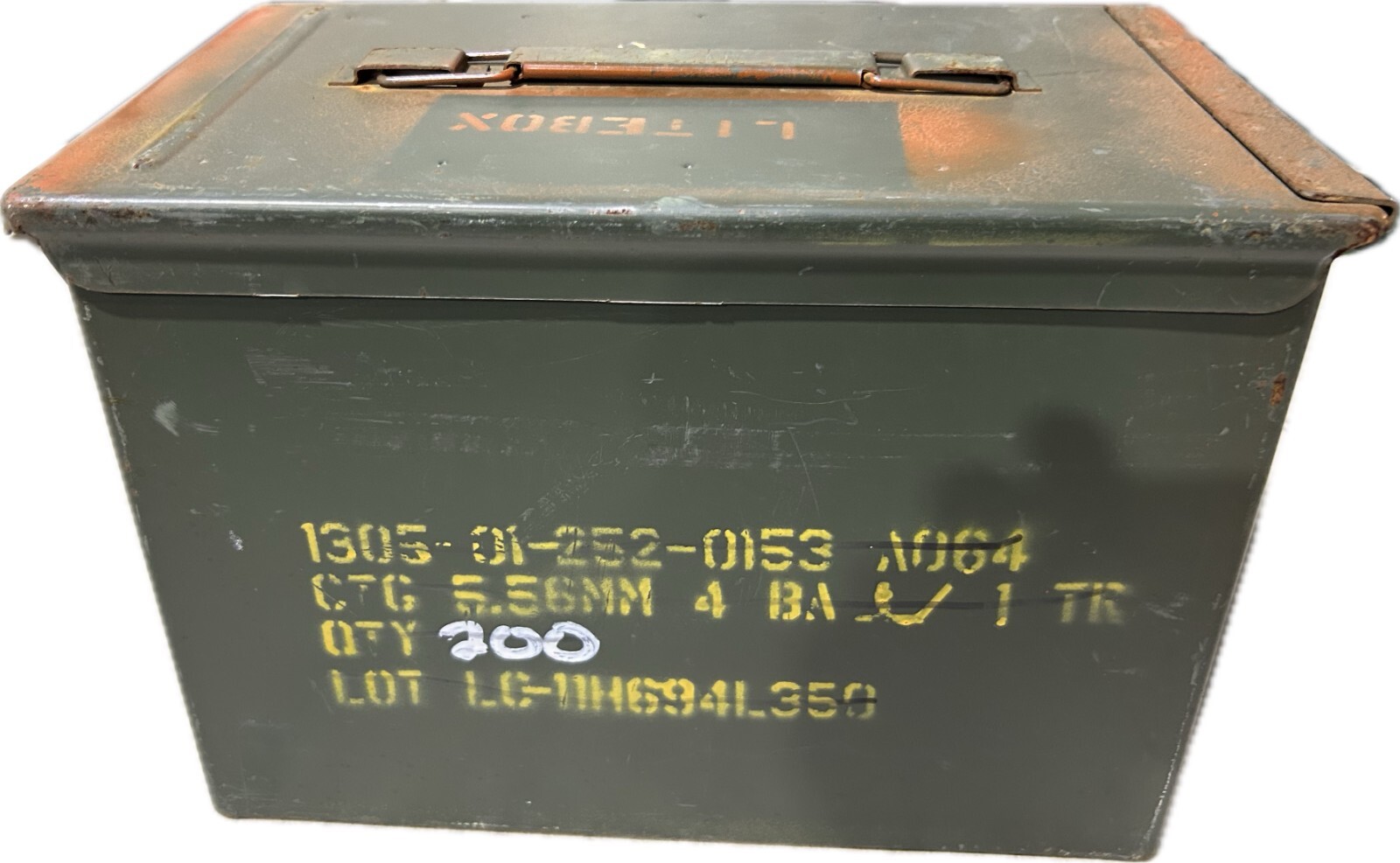 Grade 2 Military FAT 50 Cal PA-108 Metal Ammo Can Saw Box 5.56MM 2.23MM 7.62MM