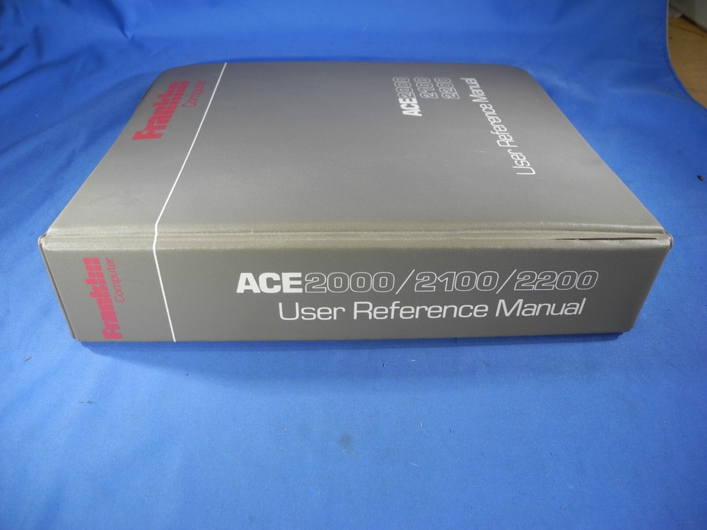 Vintage Computer Franklin ACE 2000, 2100, 2200 User Reference Manual