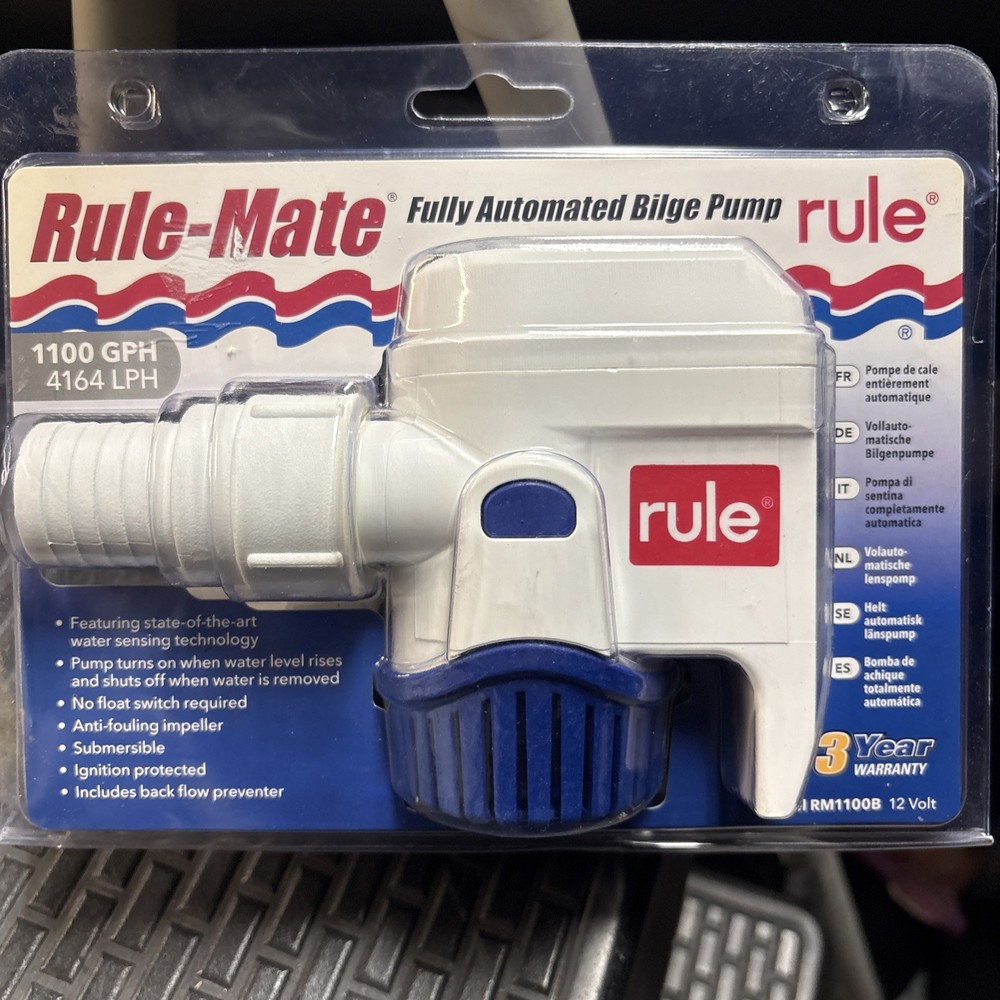 RULE-MATE 1100 GPH AUTOMATIC BILGE PUMP model RM1100B