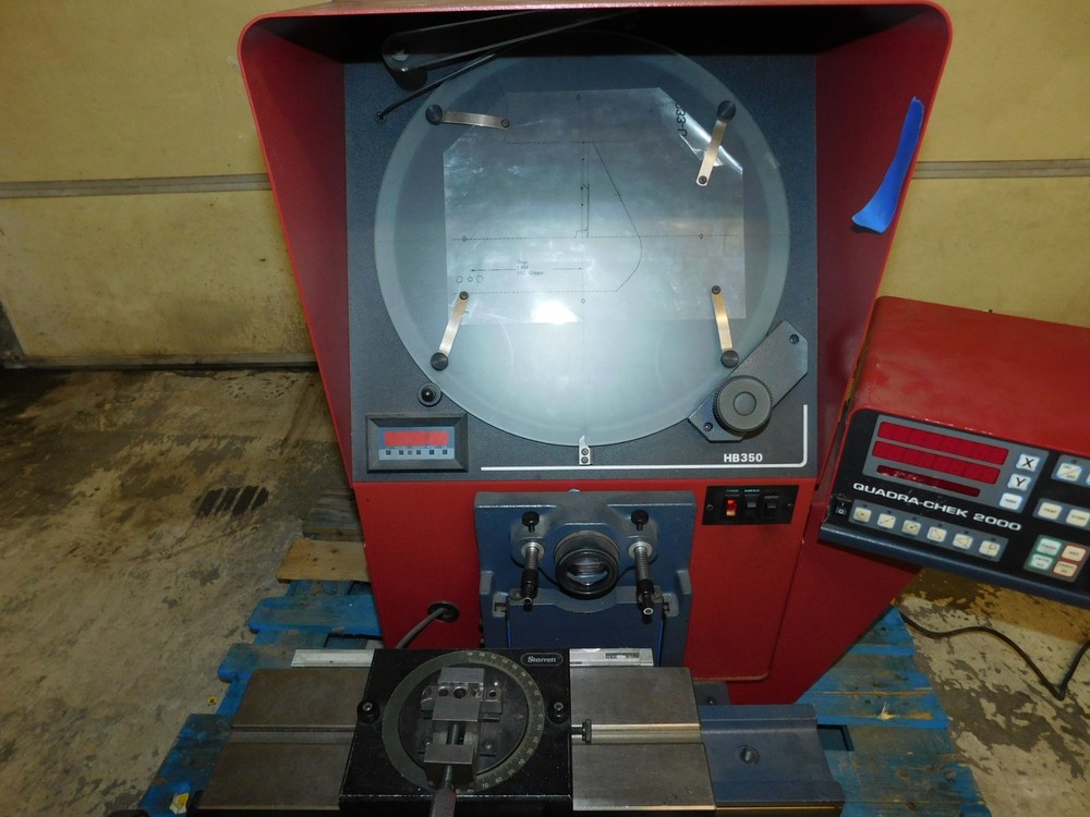 STARRETT PRECISION OPTICAL HB350 QUADRA CHEK 2000 OPTICAL COMPARATOR (#4725)